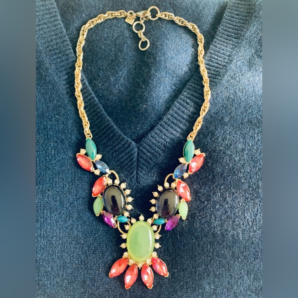 Banana Republic Multicolor Statement Necklace - image 3